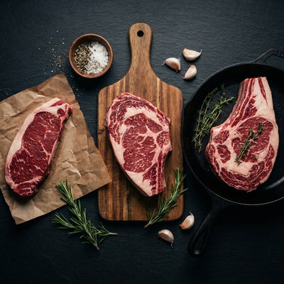 My Butcher Box — Box Découverte Holstein — Entrecôte, faux-filet et côte à l'os de race Holstein — boucherie en ligne France