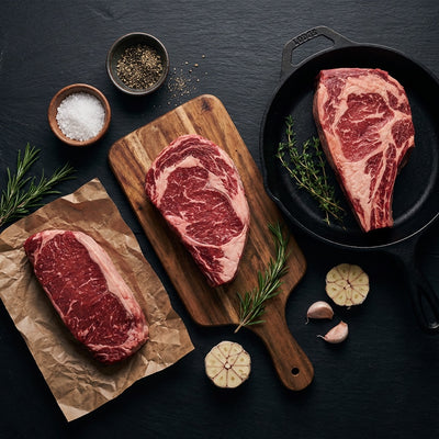 My Butcher Box — Box Découverte Simmental — Entrecôte, faux-filet et côte à l'os de race Simmental — boucherie en ligne France