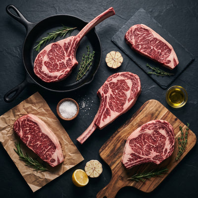 My Butcher Box — Box Découverte Salers Angus — entrecôte, faux filet, côte, tomahawk et NY Salers Angus — boucherie en ligne France