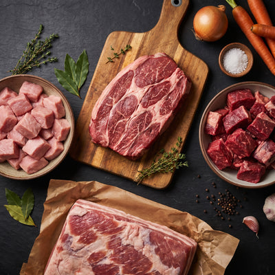My Butcher Box — Box de Mamie — paleron, blanquette de veau, carbonnade, poitrine de porc — boucherie en ligne France