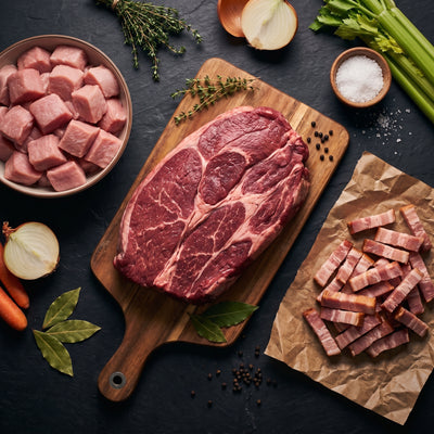 My Butcher Box — Box de Super Mamie — paleron entier, sauté de veau, lardons fumés — boucherie en ligne France
