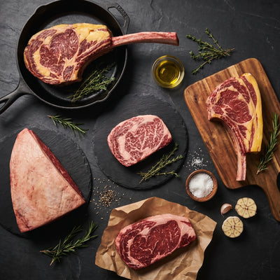 My Butcher Box — Box Premium — Wagyu, tomahawk Rubia, côte Rubia, ribeye Argentine, picanha Angus — boucherie en ligne France